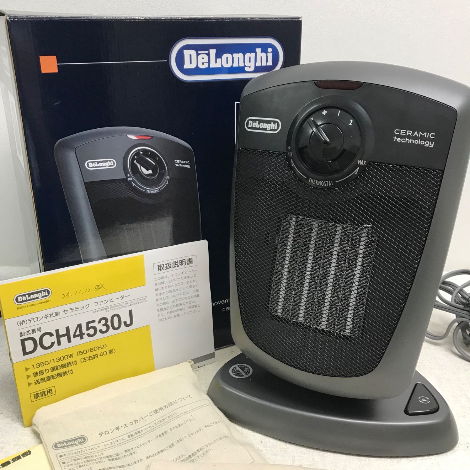 2個セット　デロンギ　セラミックファンヒーター　DCH4530J-W Amazon | デロンギ(DeLonghi) セラミック ファンヒーター (首