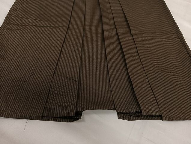 平和屋着物○男性 行灯袴 縞 正絹 逸品 AAAS7297zg