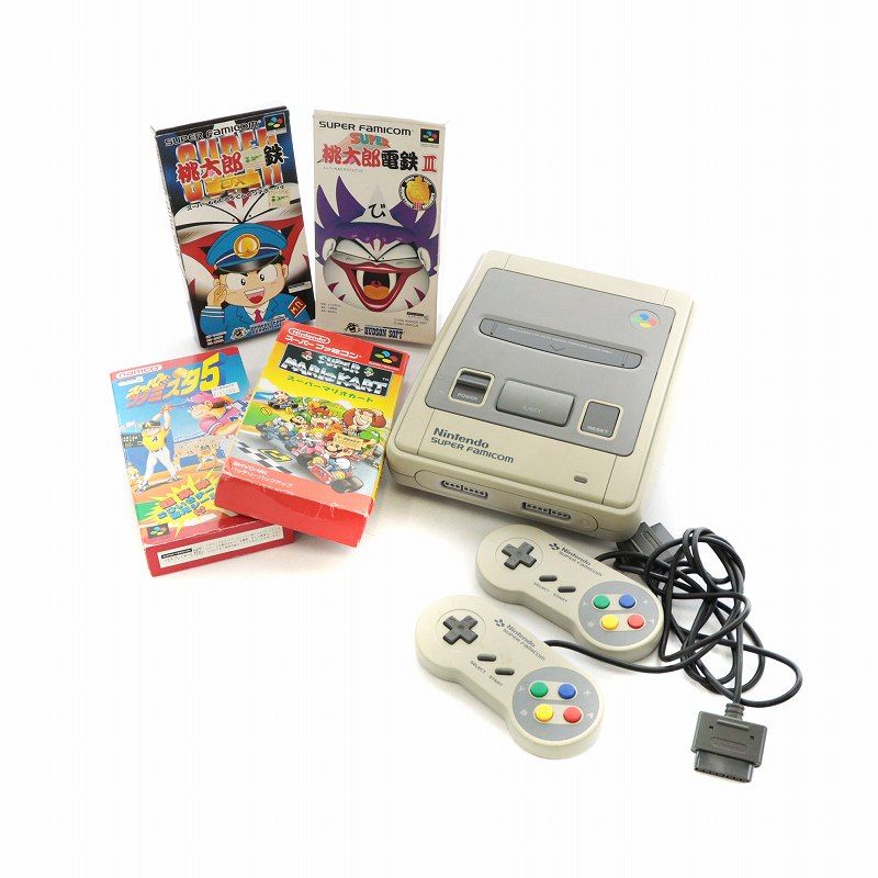 任天堂 ニンテンドー スーパーファミコン 本体 ゲーム機 レトロ カセット 4本まとめ ソフト ロゴ グレー SHVC-001 □GY18 /MQ -  メルカリ