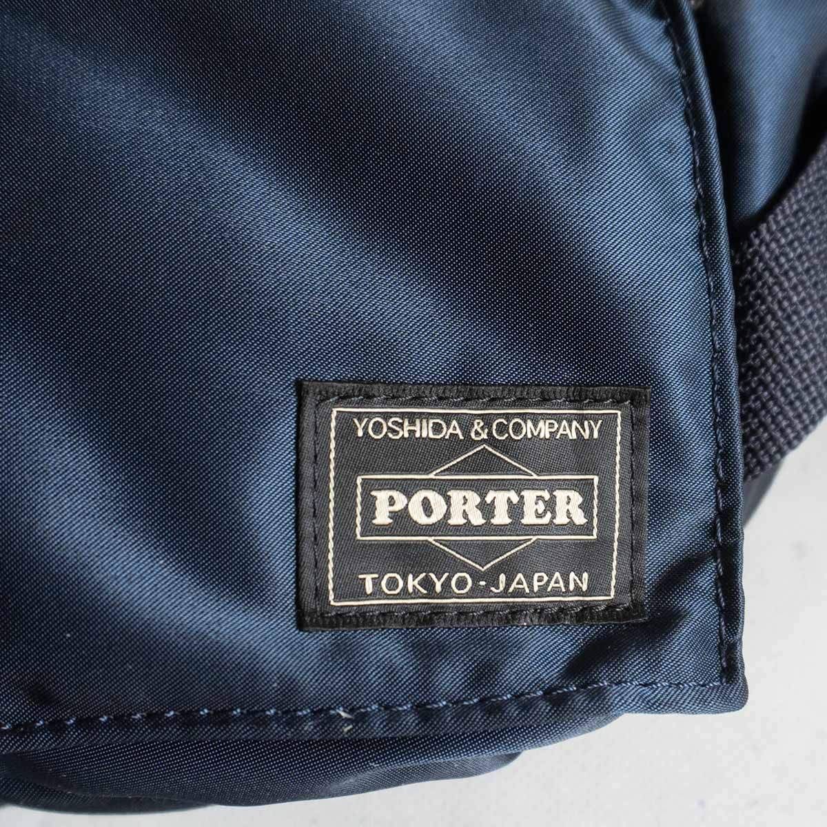 極美品✨ポータータンカー ボディバッグ ウエストバッグ アイアンブルー 2way 極美品】PORTER 【タンカー ナイロン ウエストバッグ】ポーター