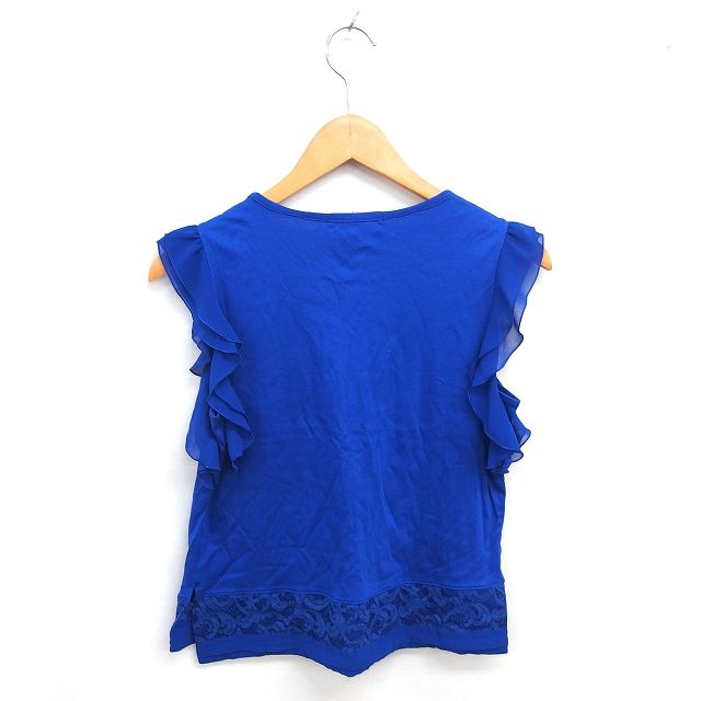 アナイ ANAYI カットソー ブラウス シフォン レース ボート