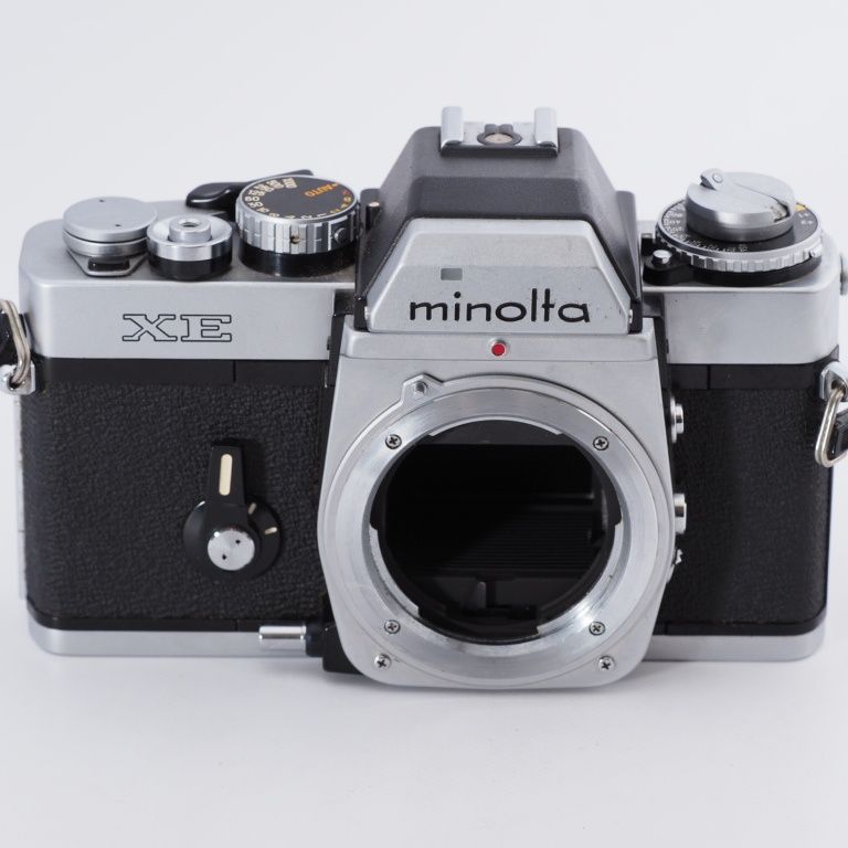 【ジャンク品】MINOLTA ミノルタ フィルム一眼レフカメラ XE シルバー ボディ