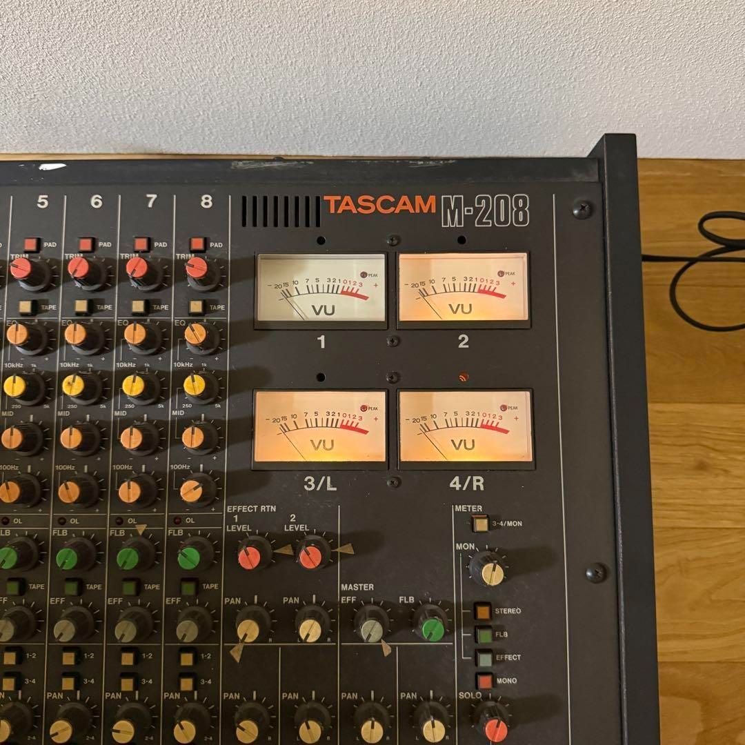TASCAM M-208 アナログミキサー タスカム ビンテージ TASCAM M-208