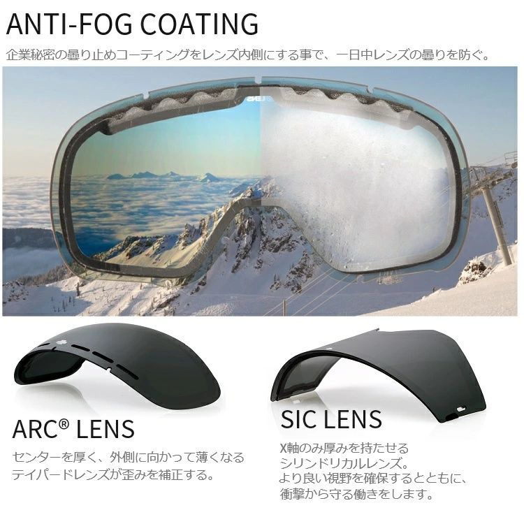 SPY GOGGLE スパイ ゴーグル RAIDER レイダー MATTE BLACK HD+