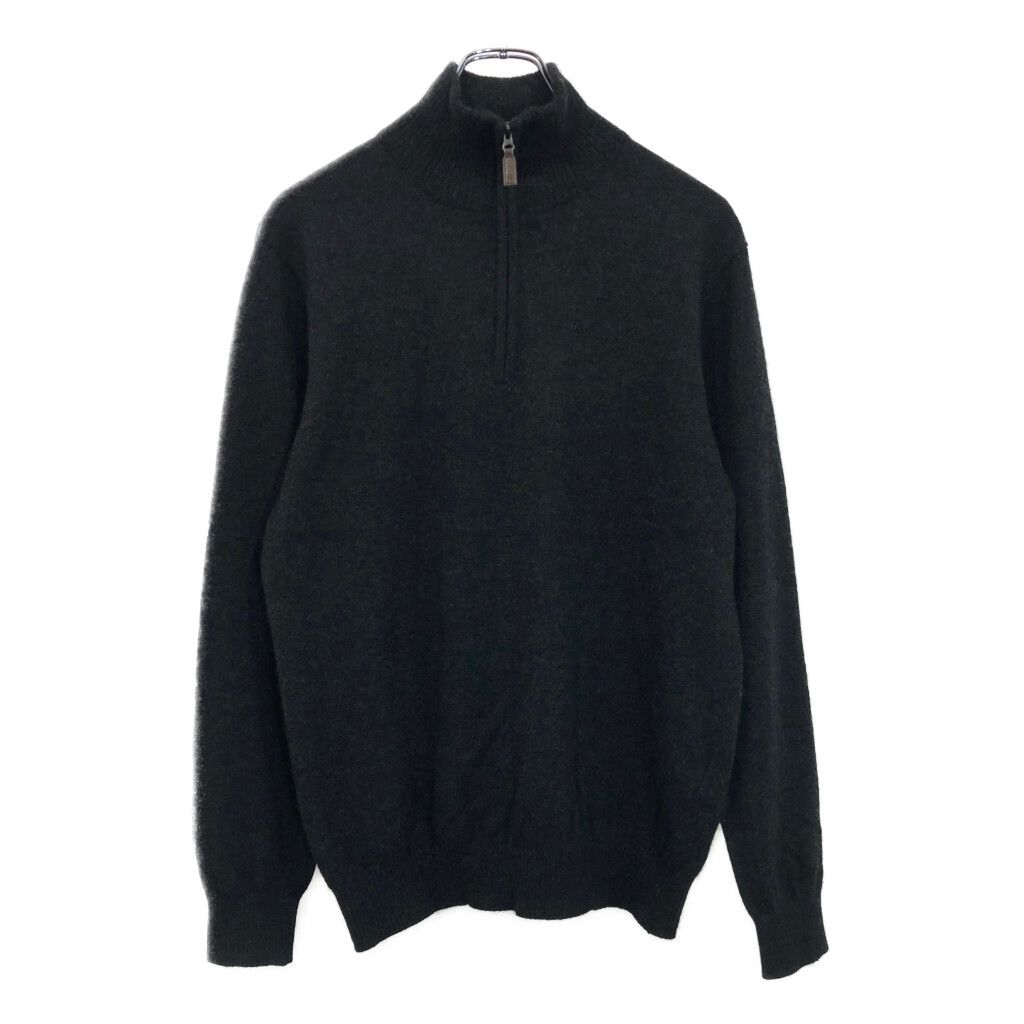 未使用品☆カシミヤ100%☆ゾーイ☆ハーフジップセーター☆グレーブラック ユニクロ公式 | カシミヤハーフジップセーター