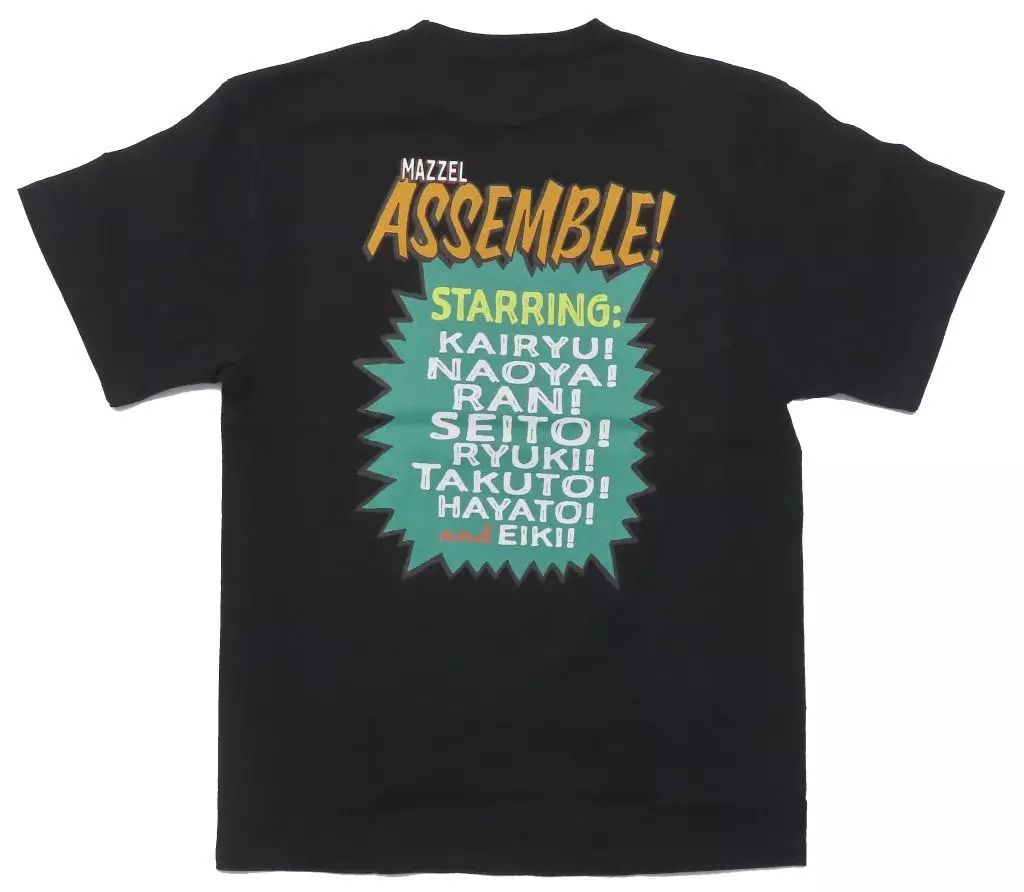 中古】Tシャツ MARVEL＆MAZZEL Tシャツ ブラック フリーサイズ 「Happy