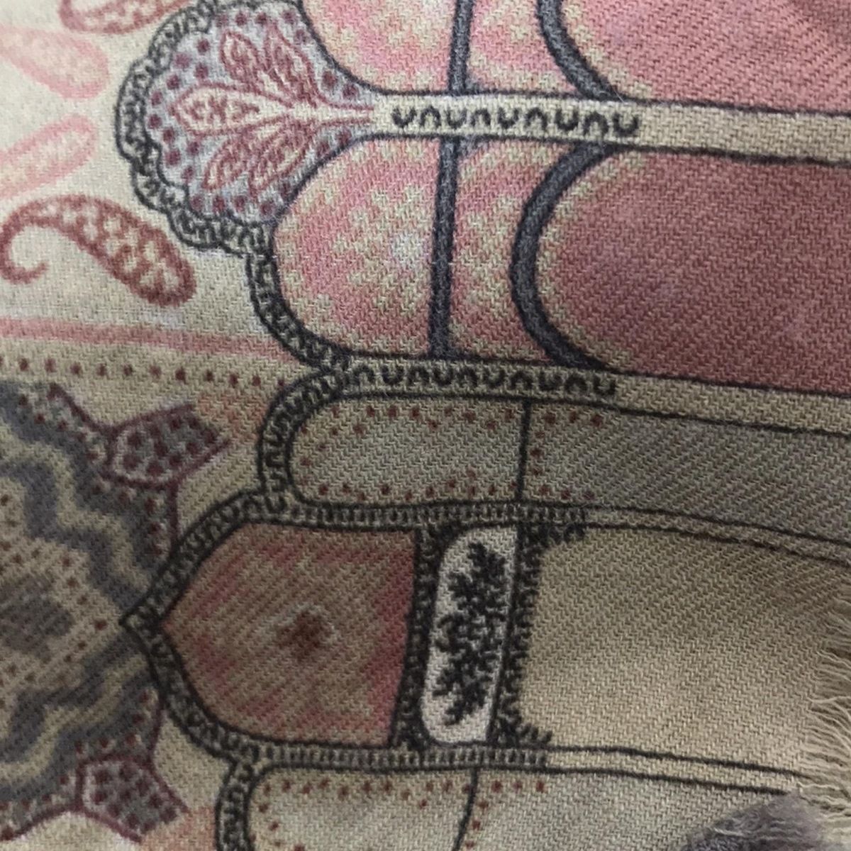 ETRO(エトロ) ストール(ショール)美品 - ベージュ×マルチ ペイズリー柄  