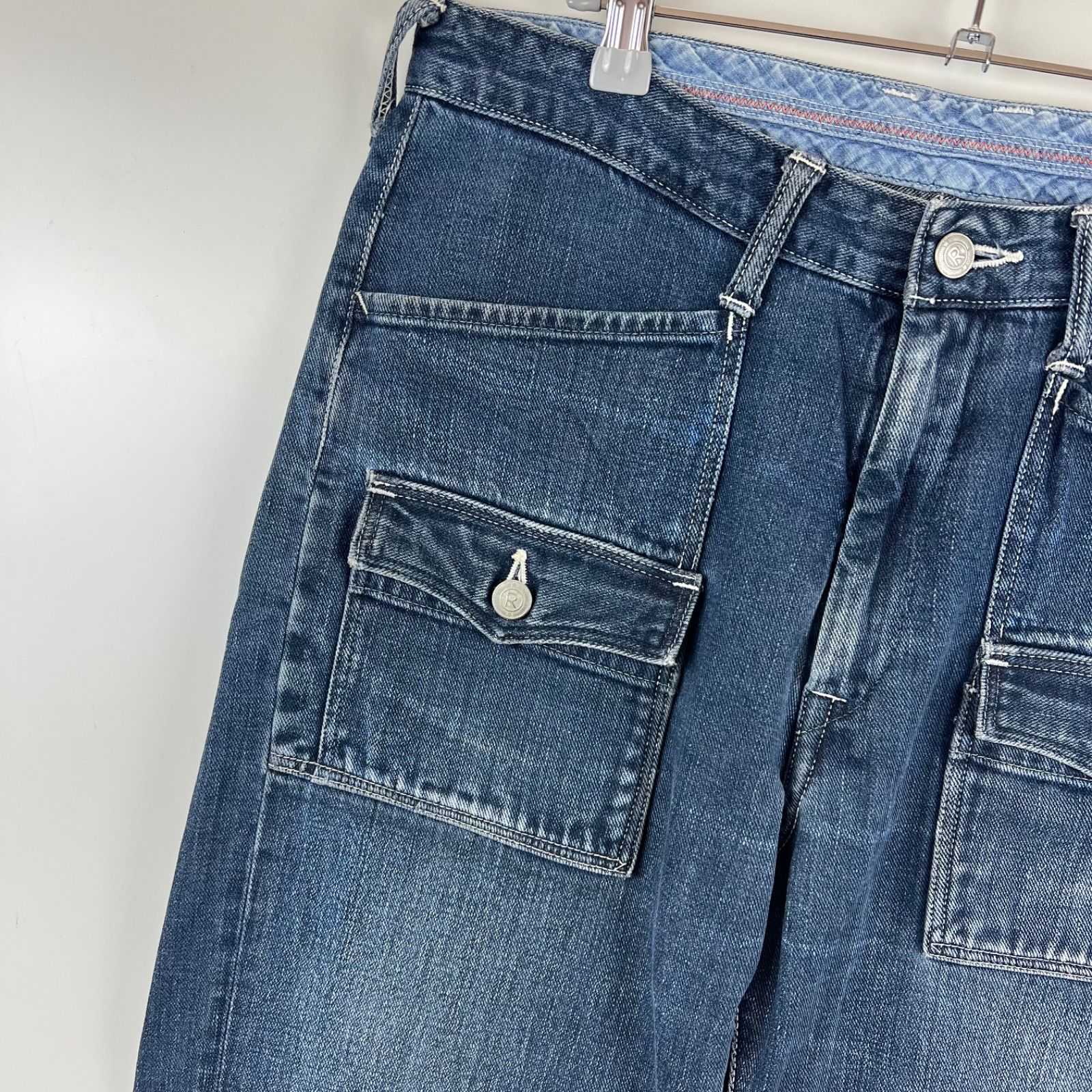  45 rpm wheat denim bush pants 34 indigo japan アールピーエム 小麦のデニム ブッシュパンツ 旧モデル 小麦ステッチ サイズ 名作 インディゴ 藍染 ストレートデニム デニム ジーンズ