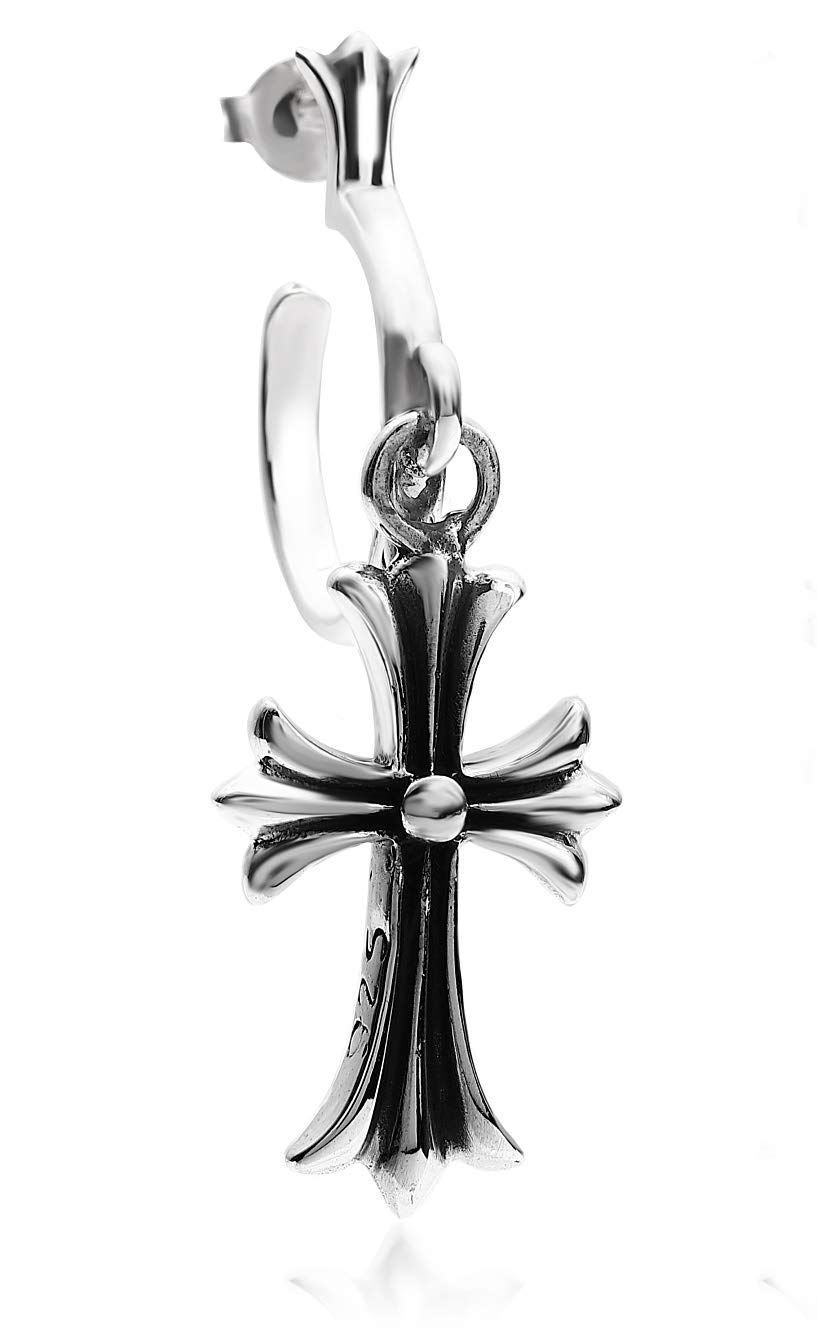 特価商品】十字架 ピアス クロス メンズ 片耳 シルバー925 (SOWAKA