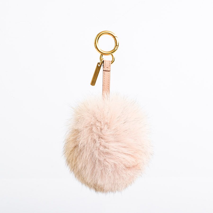 FENDI ファーチャーム ポンポンチャーム ブラウン | Fendi