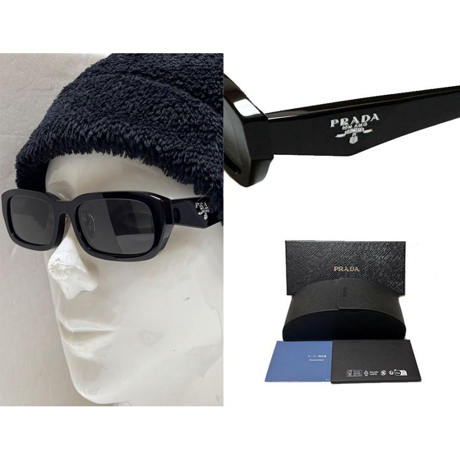 PRADA】シンボル サングラス ロゴ ブラック 関税送料込み (PRADA