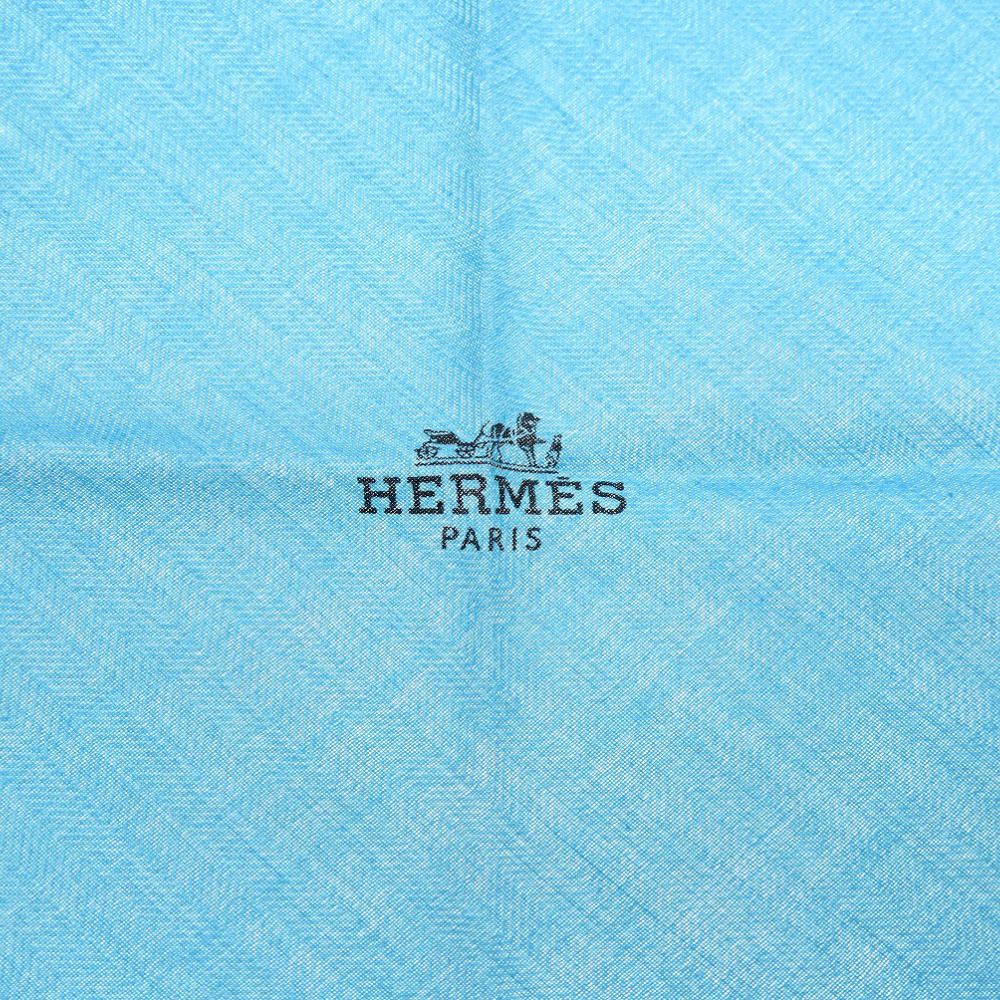 エルメス HERMES ロサンジュ ロゴ スカーフ ひし形 カシミヤ シルク