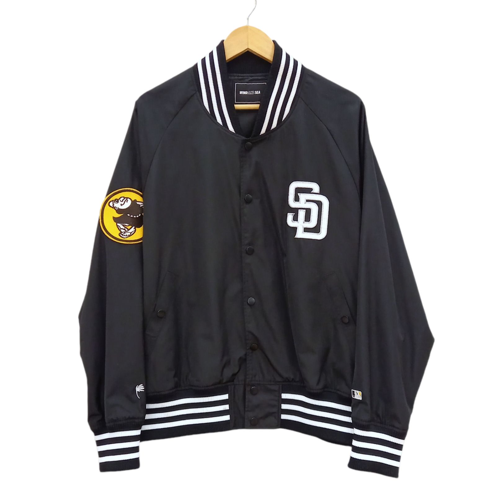 68.WIND AND SEA × San Diego Padres ナイロンジャケット 【店舗併売品】