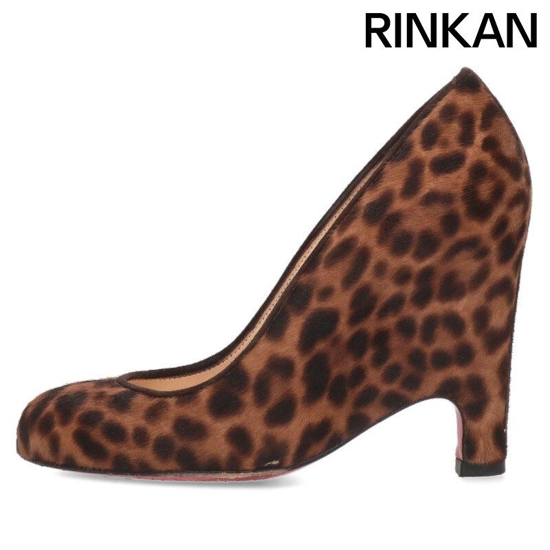 クリスチャンルブタン ハラコレザーパンプス レディース 34