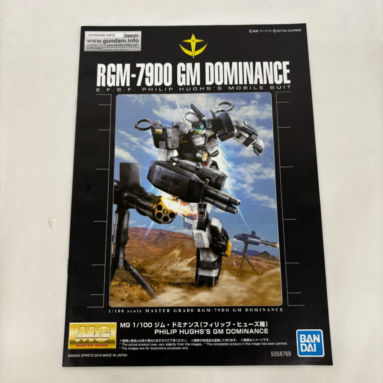 未組立 MG 1/100 ジム・ドミナンス(フィリップ・ヒューズ機