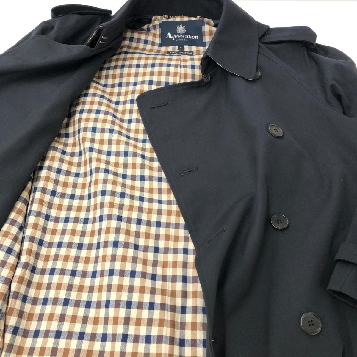 Aquascutum アクアスキュータム トレンチコート サイズ:36