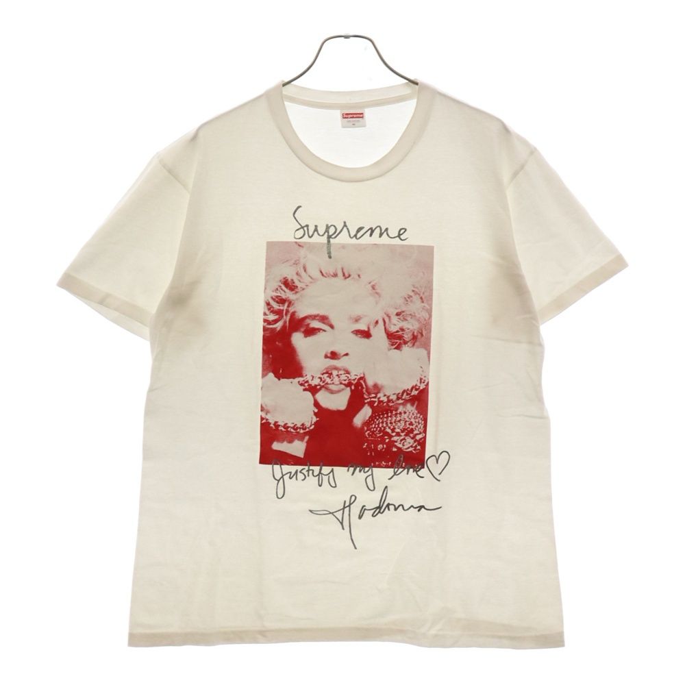 SUPREME (シュプリーム) 18AW Madonna Tee マドンナ 半袖Tシャツカットソー ホワイト