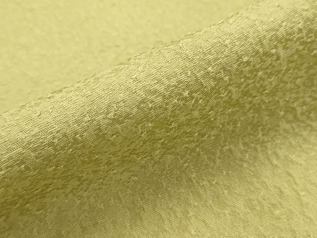 平和屋着物○本草木染作家 瑞寶 色無地 花唐草地紋 抹茶色