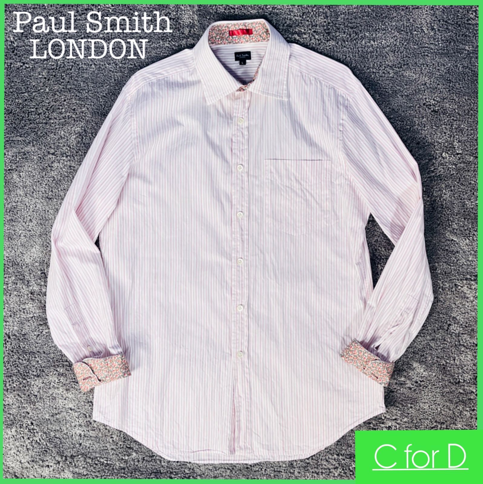 ☆Paul Smith LONDON☆Lサイズ ポールスミス ロンドン 長袖 シャツ