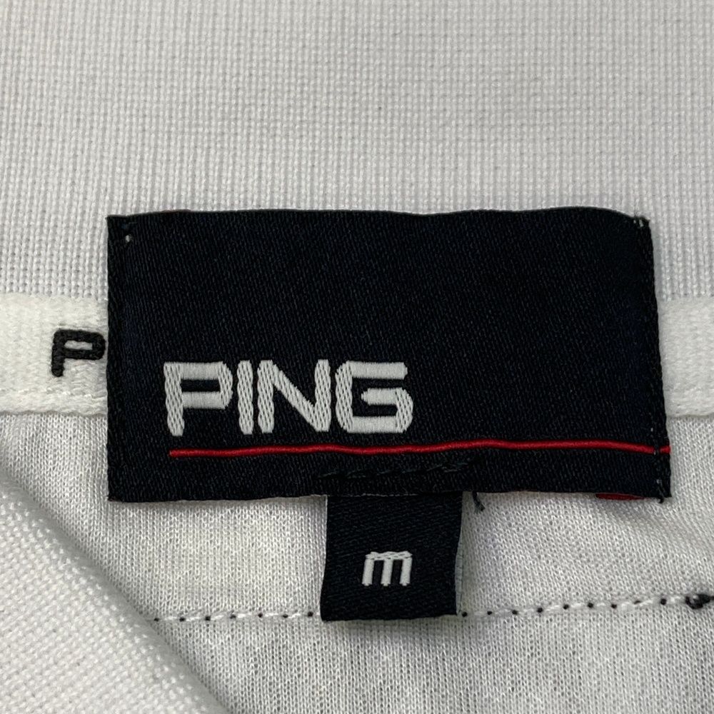 サイズ：M PING ピン 2023年 半袖ポロシャツ ホワイト系
