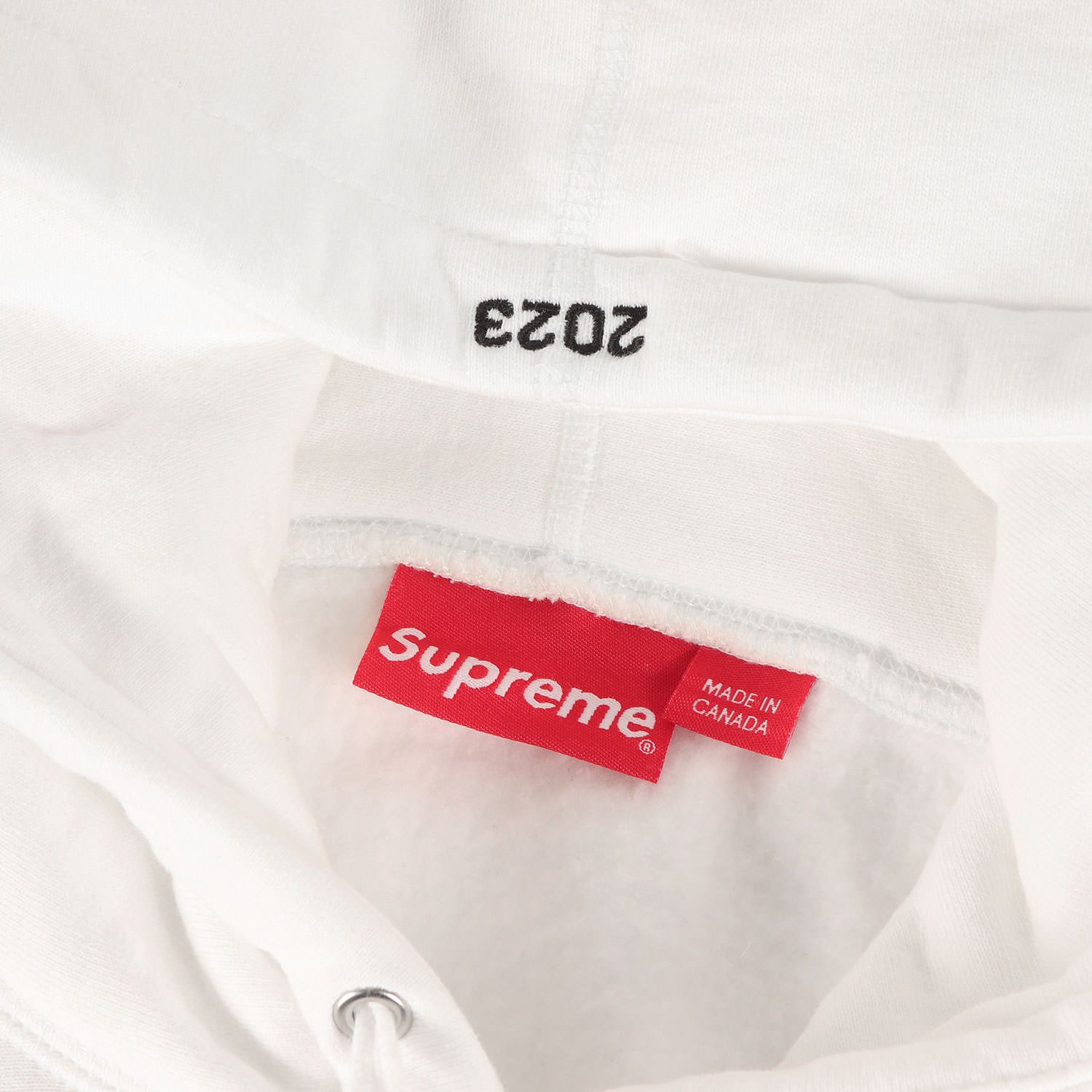 Supreme パーカー サイズS ホワイト　白　シュプリーム 美品 シュプリーム × コムデギャルソン 別注 14SS ボックスロゴ