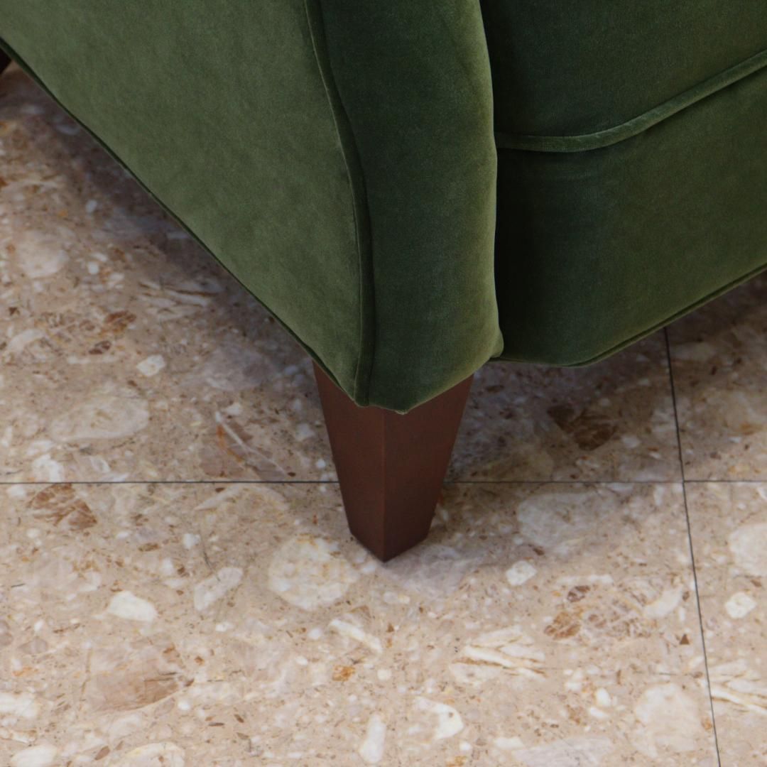 ジェニファーテイラー アームチェア 1人掛け オリーブグリーン