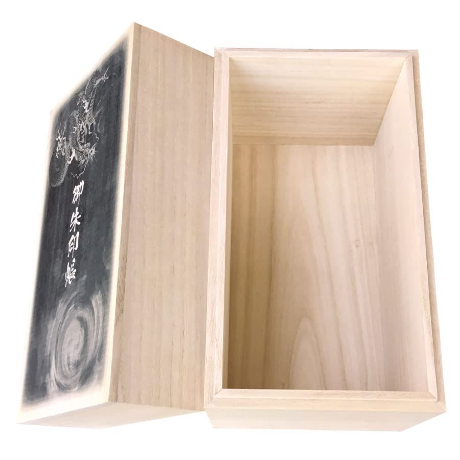 新着商品 総桐箱 御朱印ケース 御朱印帳保管用 １５冊用 デザインプリント 黒龍 桐箱