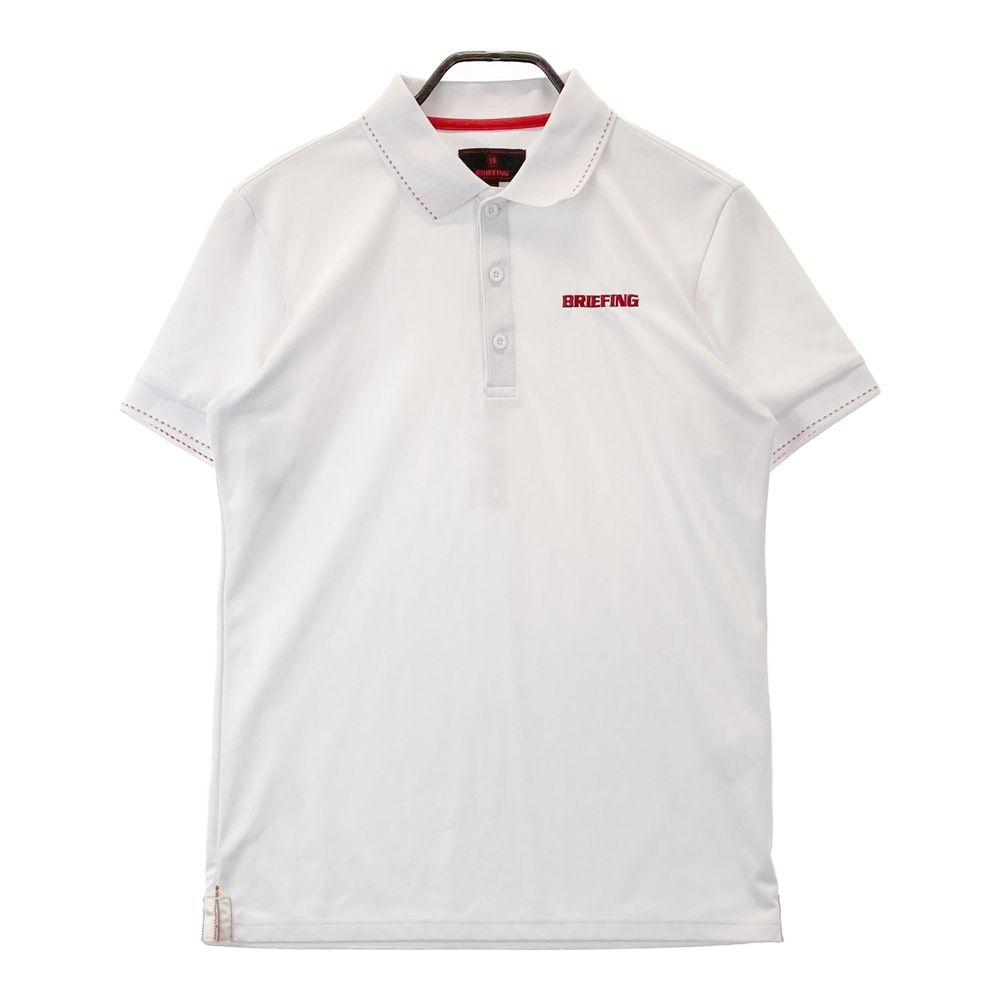 ブリーフィング　BRIEFING 半袖ポロシャツ　ホワイト白　M 中古 メンズ ブリーフィング BRIEFING 半袖ポロシャツ M 白