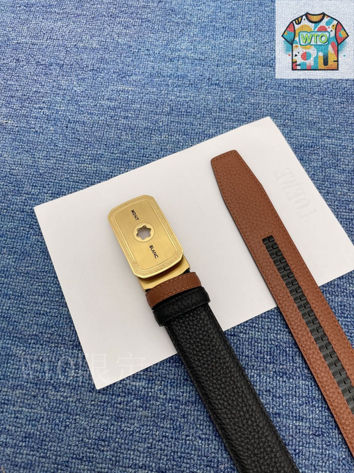 今日特価】Montblanc モンブラン レザーベルト-3 - メルカリ