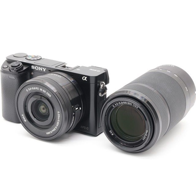 SONY α6000ダブルズームレンズキット ILCE-6000Y ブラック 美品＞SONY α6000 ILCE-6000Y ダブルズームレンズキット