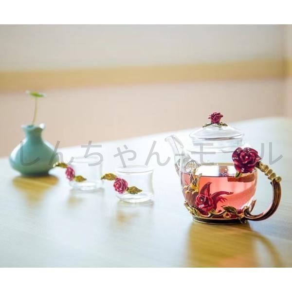 新品・未使用】 ☆煎茶道具 急須 ガラス 茶壷 横手急須 湯沸 水