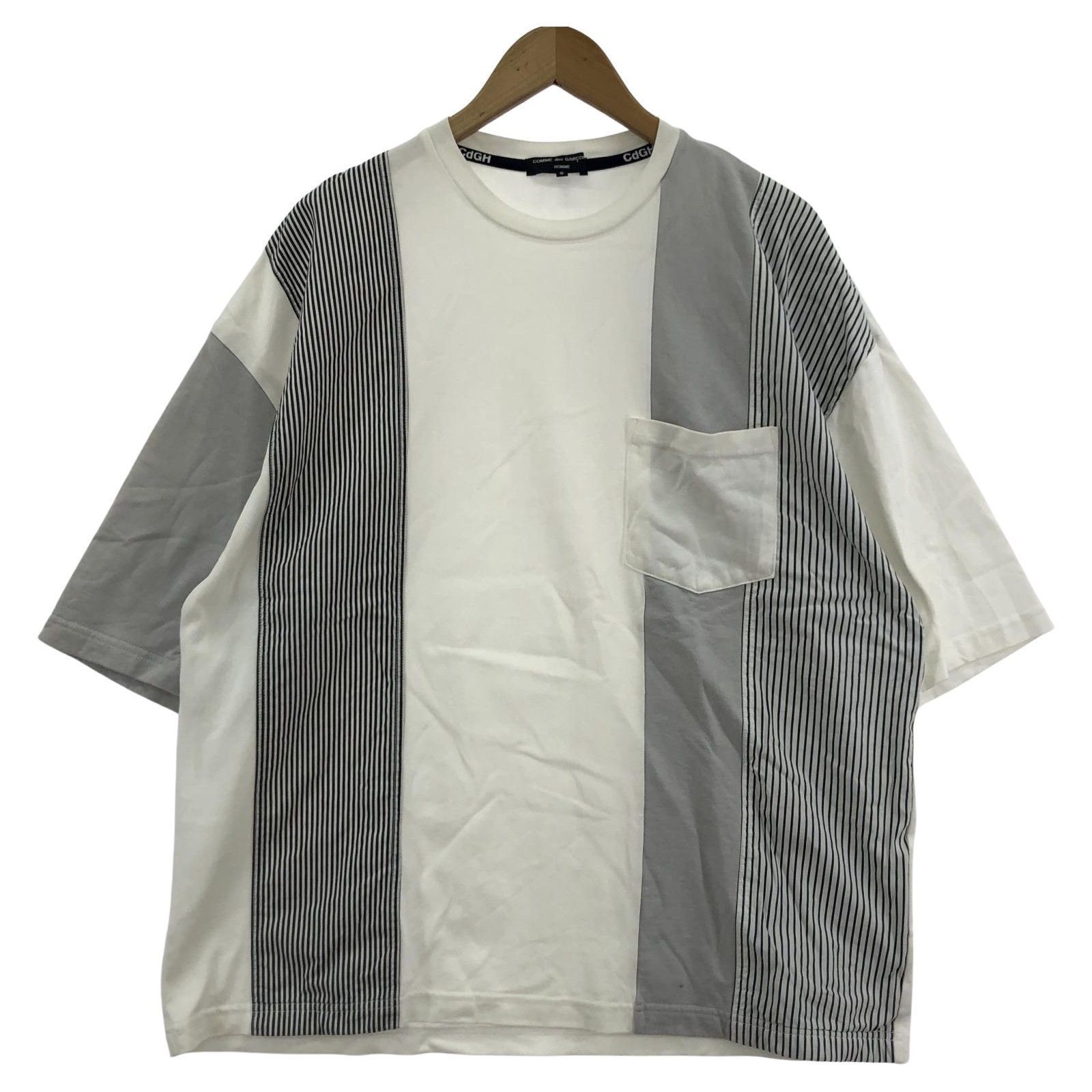 COMME des GARCONS HOMME パッチワークストライプTシャツ S COMME des GARCONS HOMME パッチワークストライプTシャツ S