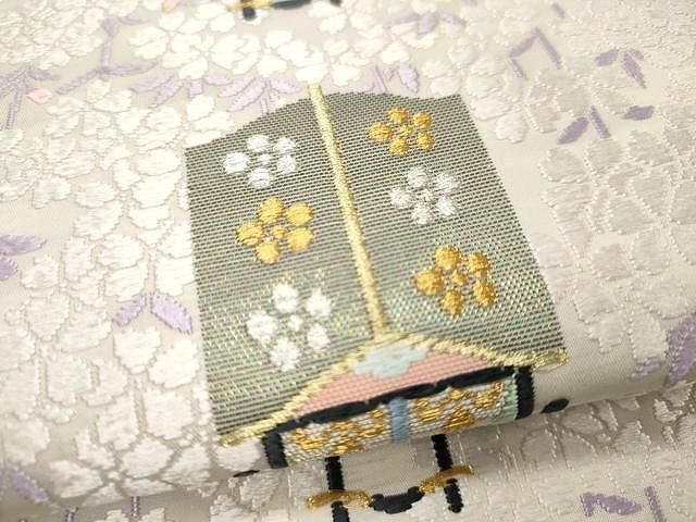 平和屋着物●極上 山口美術織物 皇室 伊勢神宮御用 西陣織 両面 六通柄袋帯 唐織 清暉蝶映 金銀糸 正絹 逸品 未使用 CAAU1131yk 平和屋着物○極上 山口美術織物 皇室 伊勢神宮御用 西陣織 両面 六通柄