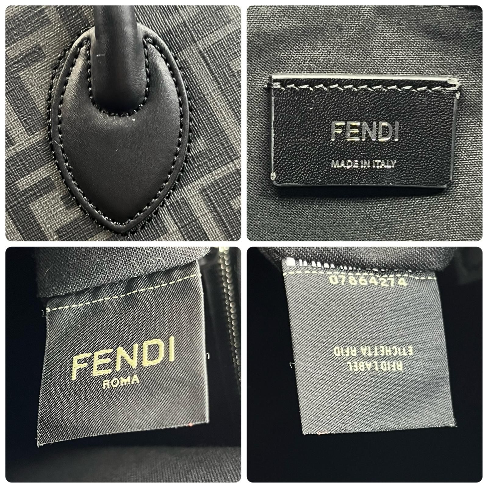 フェンディ FENDI トートバッグ バーティカル ズッカ ショルダーバッグ