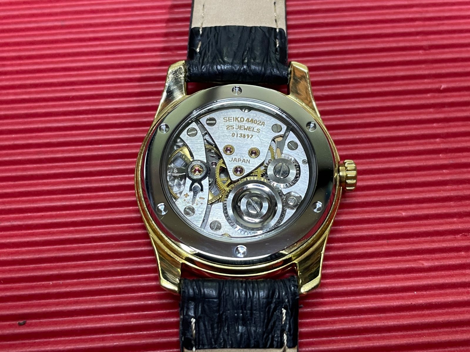 キングセイコー 44KS 4402-8000 シースルーバック 丸溝タイプ スケルトン 裏蓋 セイコー SEIKO