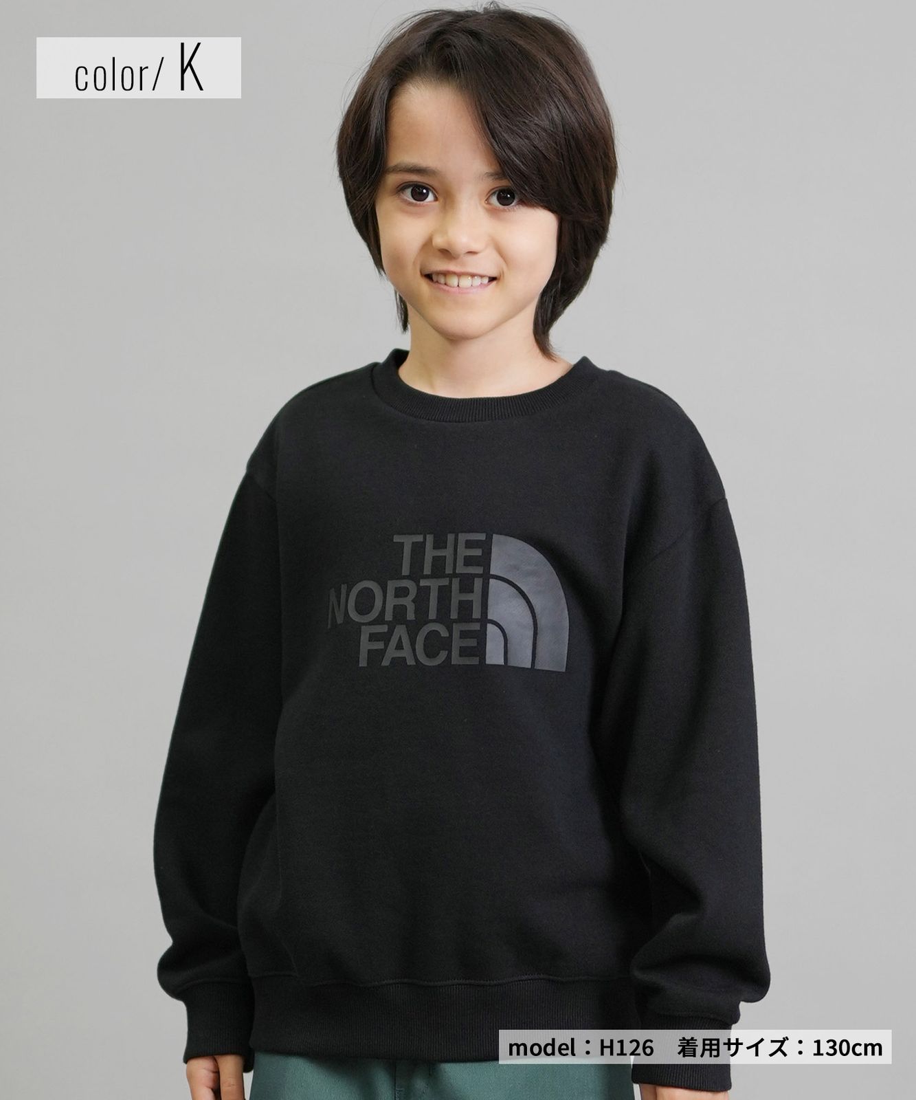 ムラスポ公式 THE NORTH FACE ザ ノース フェイス トレーナー スウェット キッズ ジュニア 子供 シンプル ロゴ SWEAT GRAPHIC CR NTJ62561