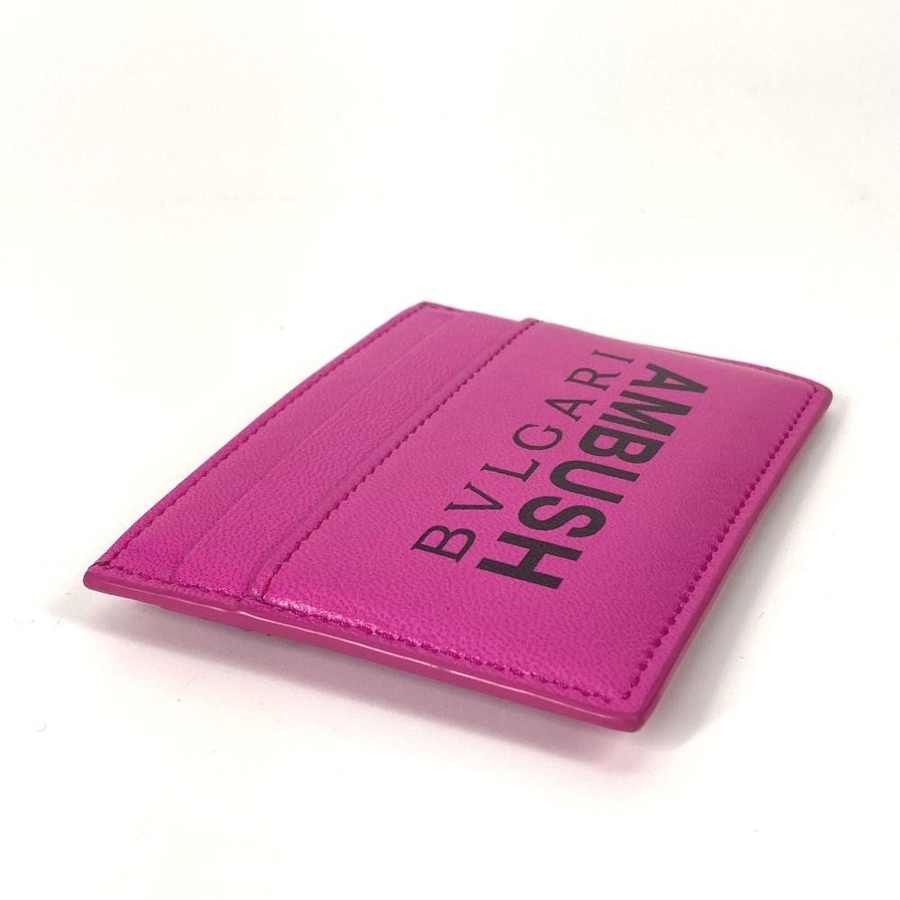 BVLGARI ブルガリ カードケース AMBUSH アンブッシュ コラボ レザー  