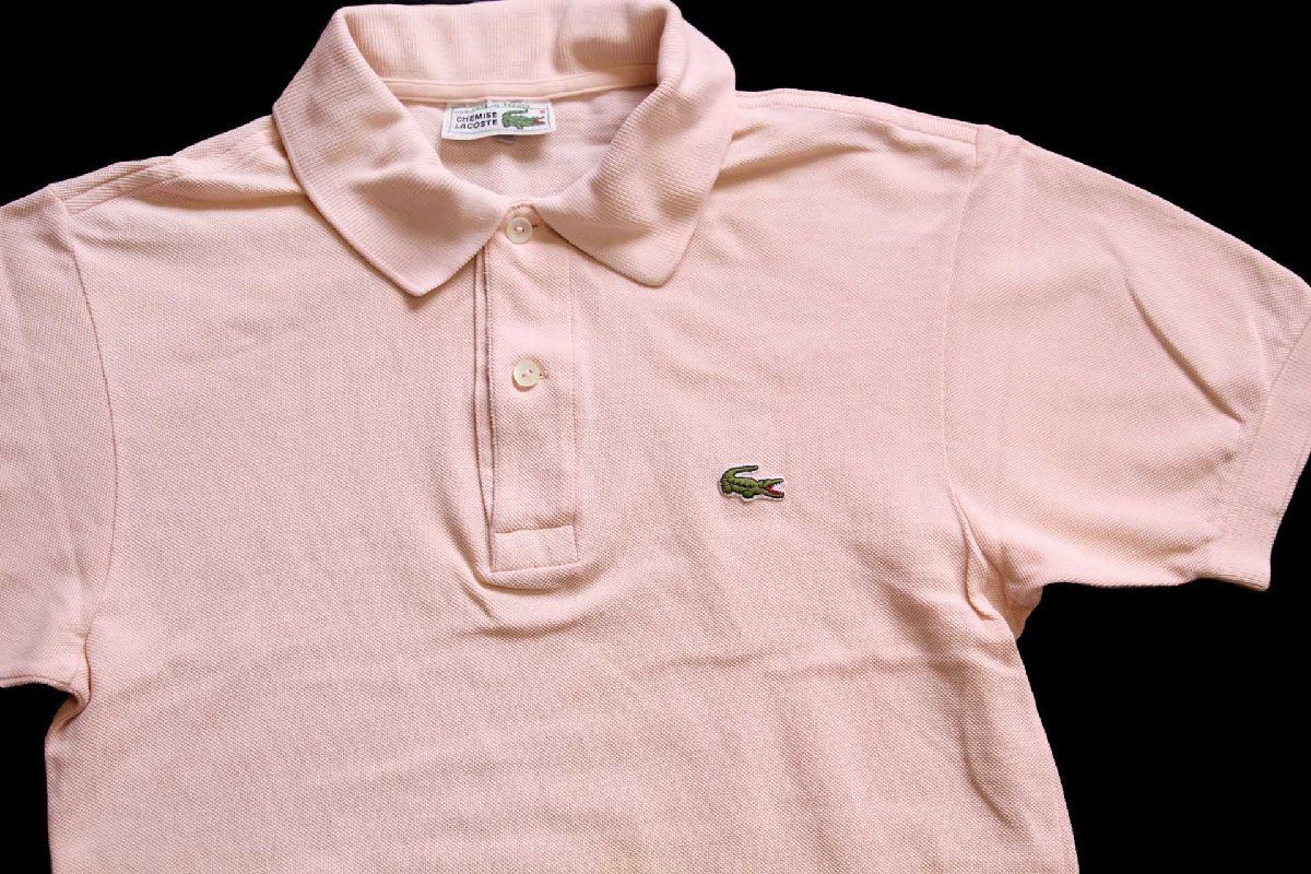 70s フランス製 CHEMISE LACOSTE ラコステ ワンポイント