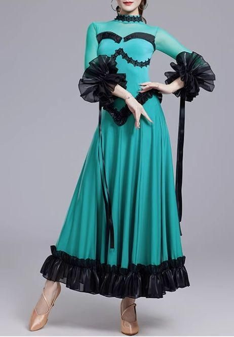 社交ダンスドレス スタンダードドレス デモ用 ルンバオーダーメイド