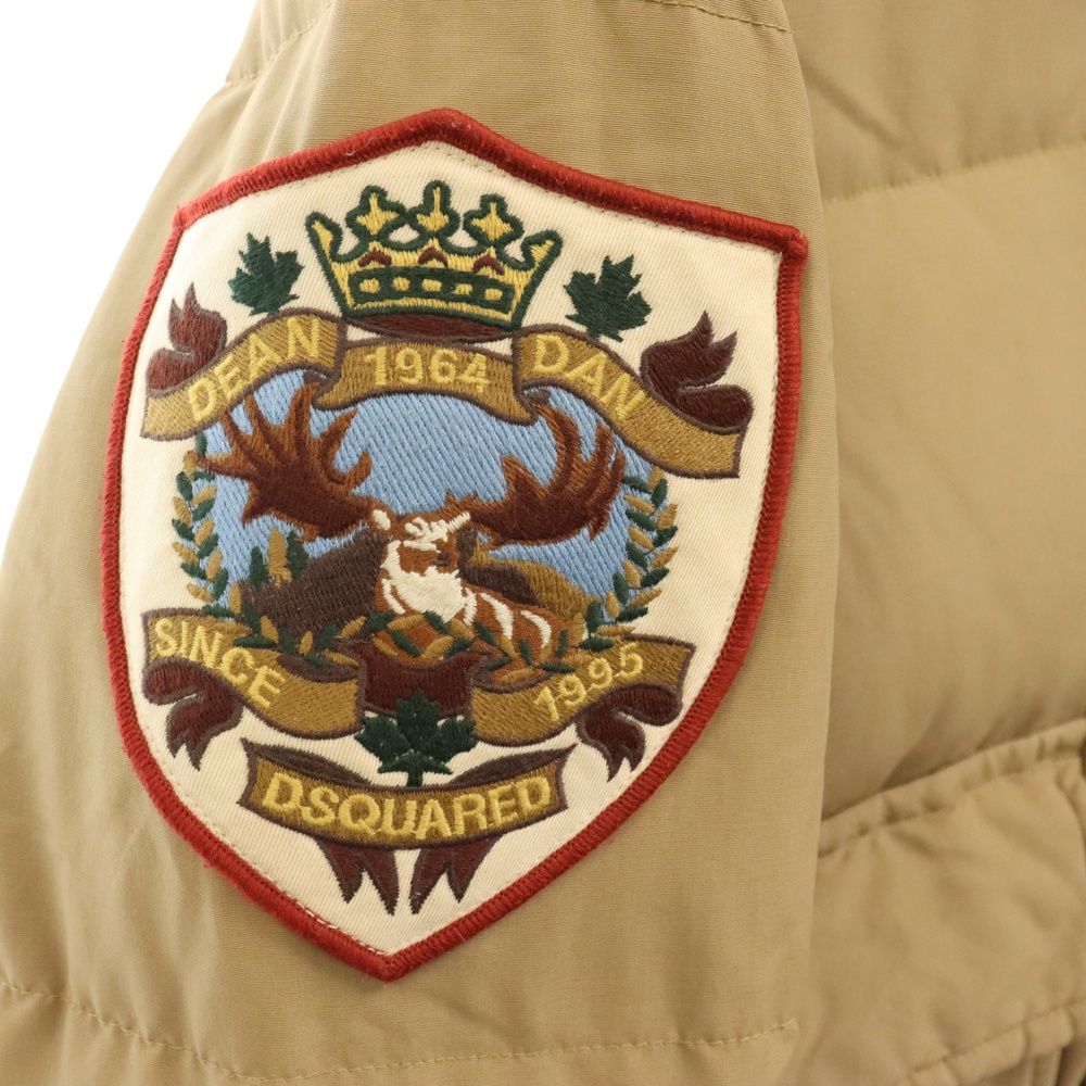 DSQUARED2 (ディースクエアード) ワッペン ファーフード ナイロン