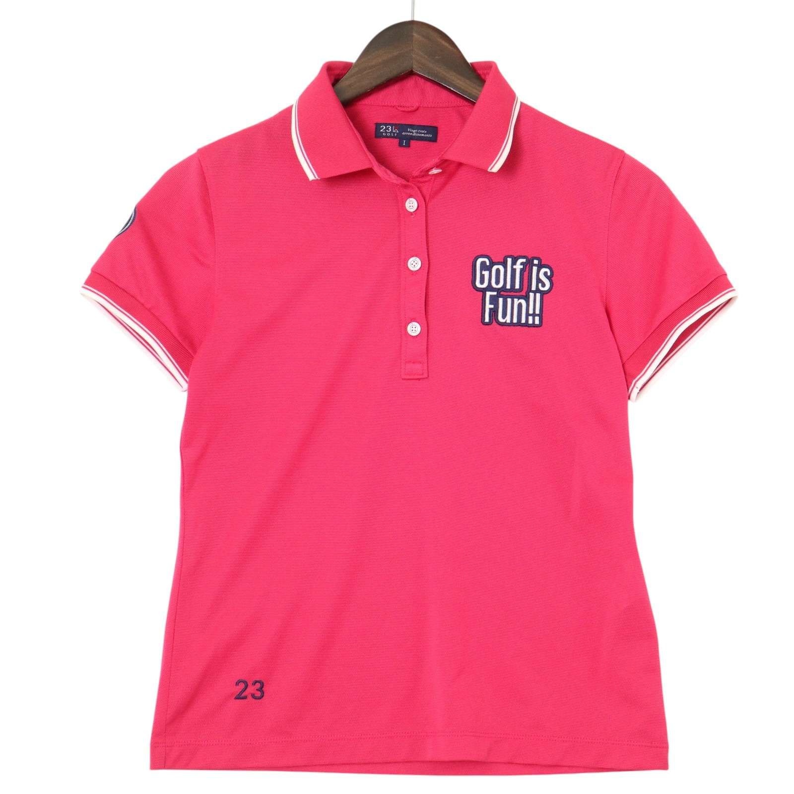 23区 golf 23区 ゴルフ 春夏☆ ポロシャツ Sz.1 レディース