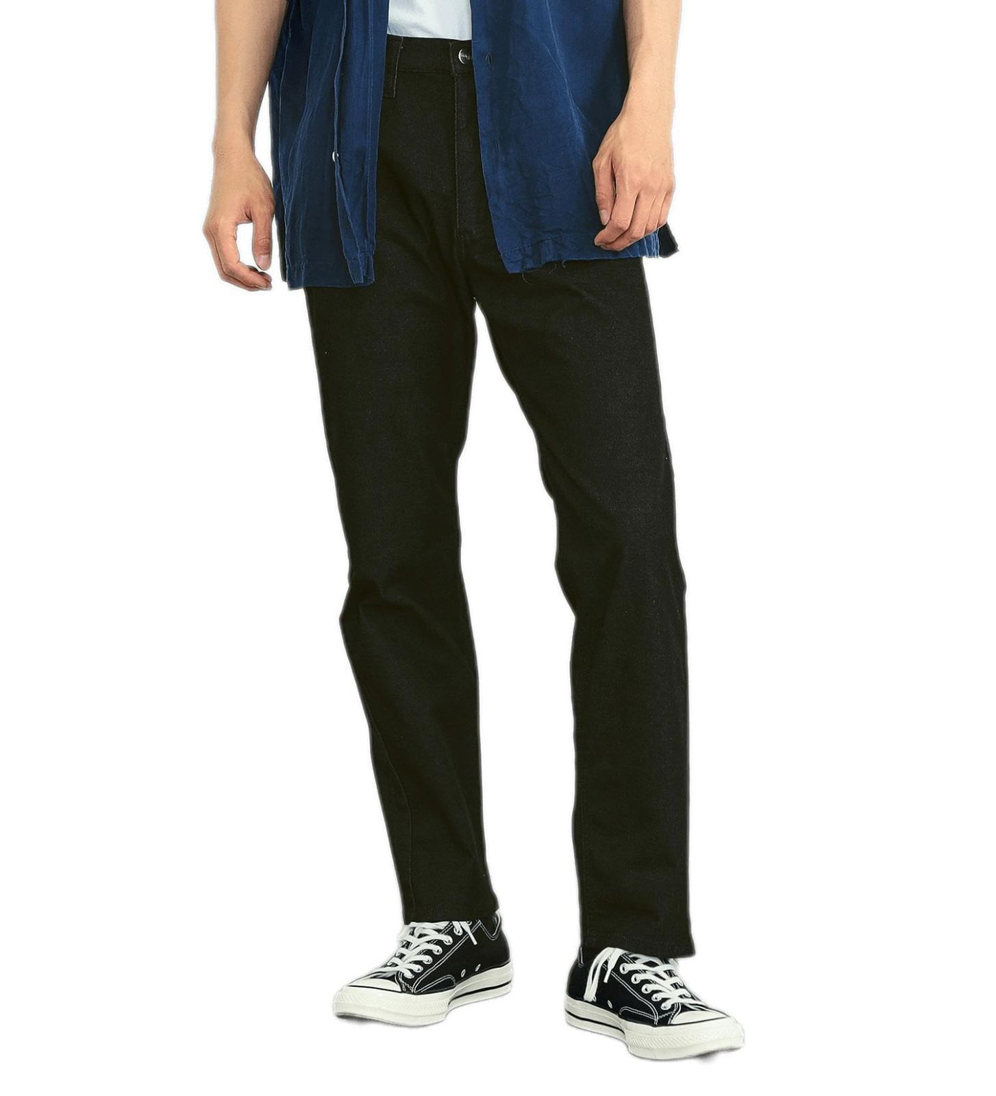 Size 3L_Color ブラック ラングラー ジーンズ レギュラーストレートデニムパンツ RELAXING REGULAR STRAIGHT メンズ ブラック 3L