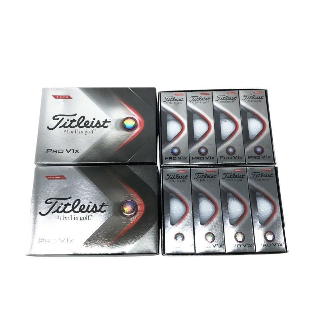 TITLEIST タイトリスト PRO V1X ゴルフボール2ダース ホワイト系