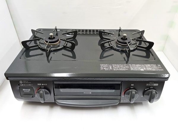 中古品】 リンナイ Rinnai ガスコンロ LPガス(プロパンガス) 左強火力 水無片面焼グリル NTM35BK 2022年製 〇YR-17487〇  - メルカリ