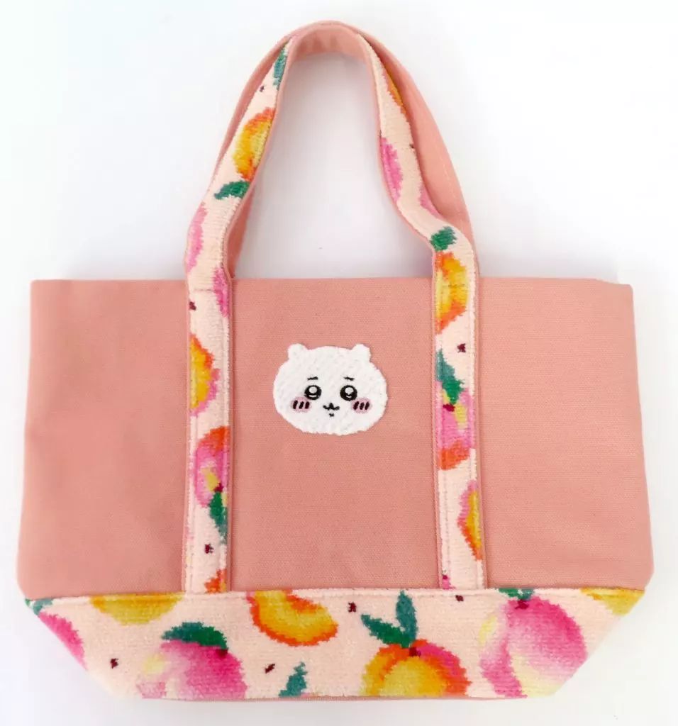 バッグ ちいかわピーチドット 刺繍トートバッグ ちいかわ なんか小さくてかわいいやつ×LOVERARY BY FEILER