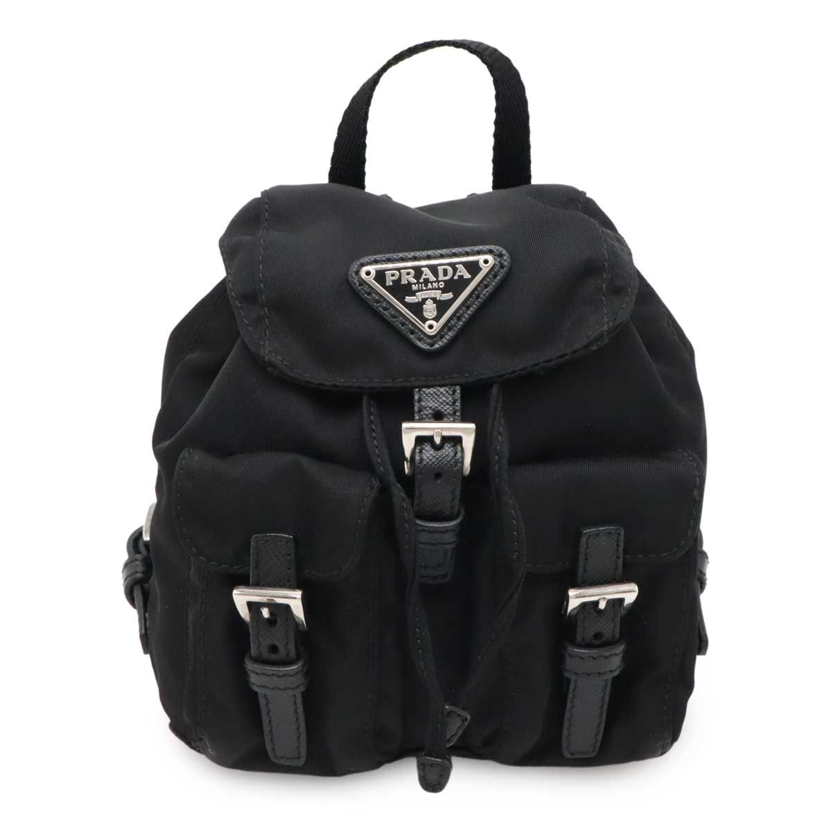 ★PRADA★トライアングル ロゴ ミニ バックパック キーリング★ PRADA プラダ トライアングルロゴ ショルダーバッグ チェーン