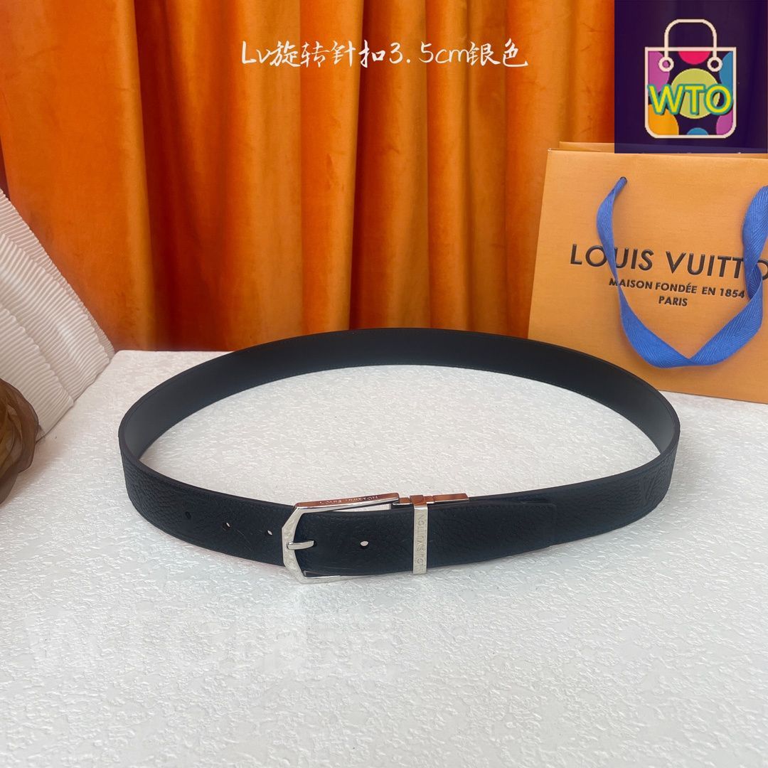 ルイヴィトン　 レザー　 ベルト ルイヴィトン レザーベルト 全長105CM - メルカリ