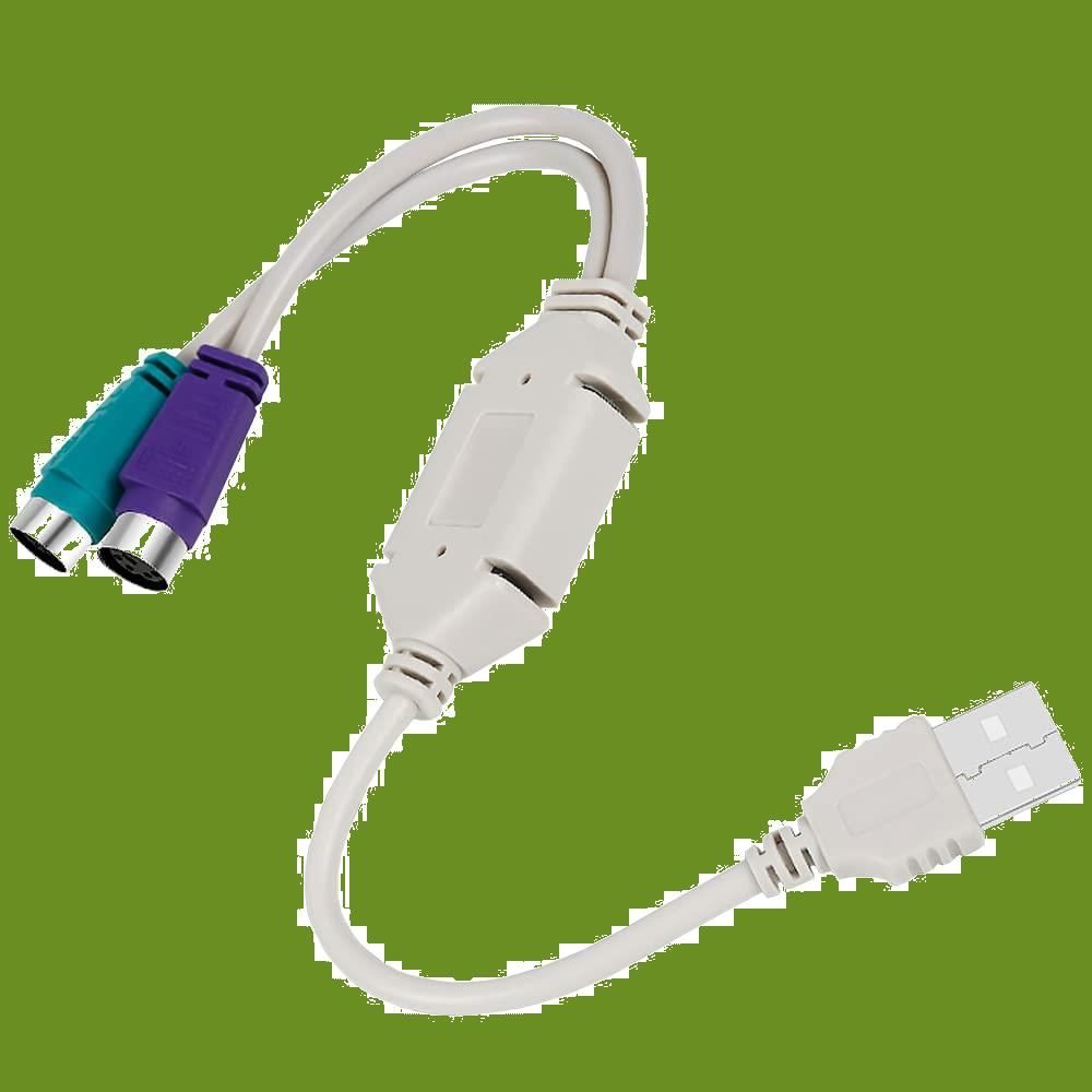 人気商品】携帯に便利 キーボード/マルチメディアキーボード/スキャナ/マウス用（ホワイト） 長さ20cm キーボードとマウスの同時使用も可能です  ポート1個に2台接続 PS/2-USB変換アダプタ プラグアンドプレイ 1セット マウスu0026キーボード2分岐変換ケ - メルカリ