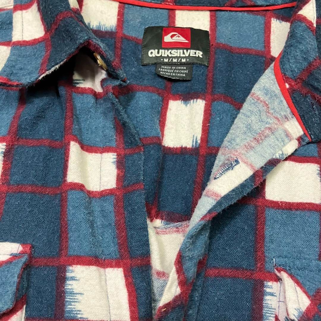 QUIK SILVER クイックシルバー プリントネル フランネルシャツ