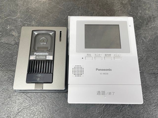 美品 パナソニック テレビドアホン 【中古】PANASONIC VL-SE30XL VL-ME30X VL-V522L-S モニター親機 玄関子機  /510151 - メルカリ